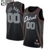 Dječji NBA Dres Detroit Pistons Personalizirani Nike 2023-24 City Edition Crno Swingman